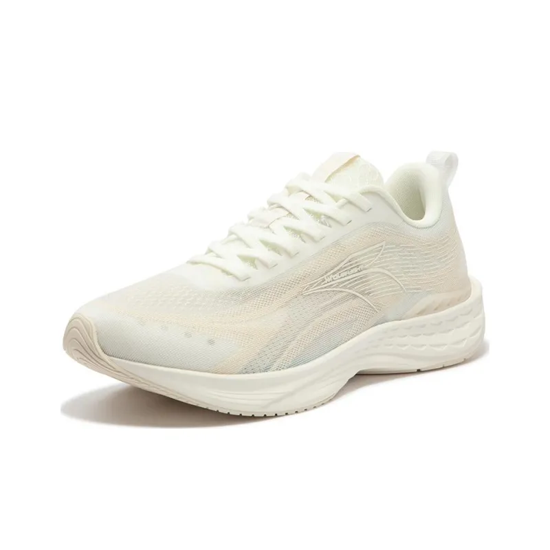 361° Cushioning Wear Resistant Low Top Sprint Running Shoes Men's Ecru-1