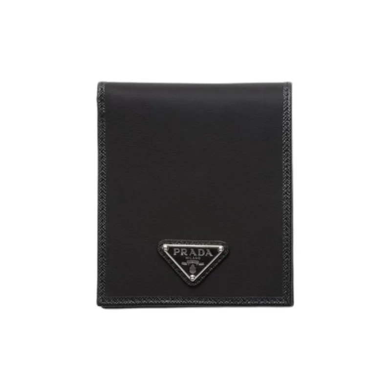 PRADA Recycled Nylon Wallet Men's Black-0