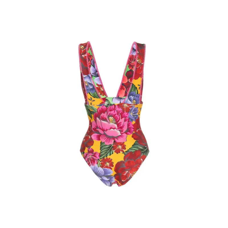 Farm Rio Winter Chita print Swimsuit-1