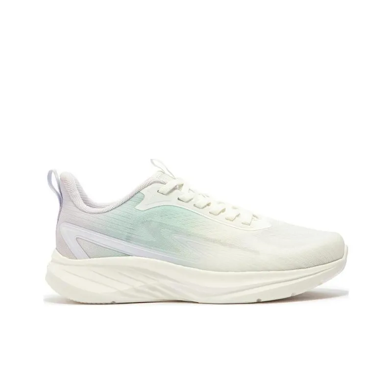361° Cushioning Wear-Resistant Low-Top Running Shoes Women's White Purple-1