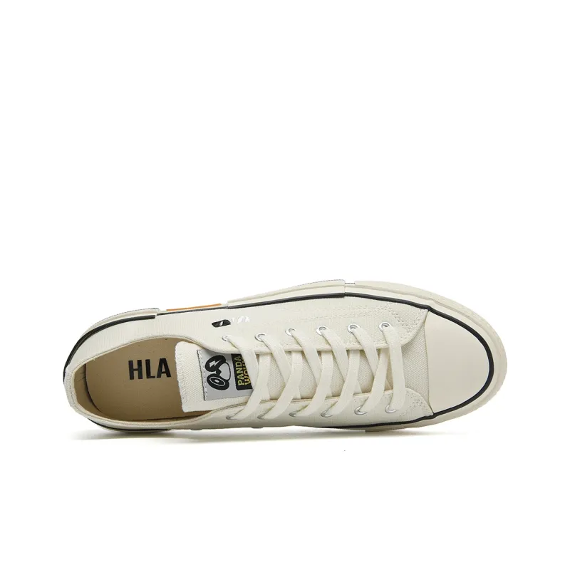 HLA Panda Wowo Series Casual Breathable Abrasion Resistant Canvas Shoes Versatile Classic Cloth Shoes Men's-2