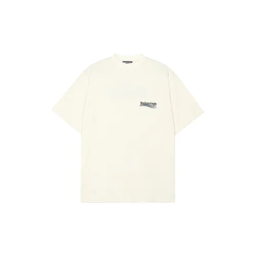 Balenciaga Political Campaign T-Shirts Men Beige