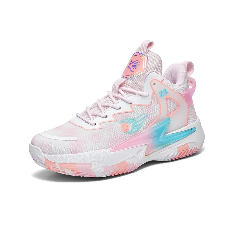 VAEL Vintage Basketball Shoes Unisex Mid Top White-1
