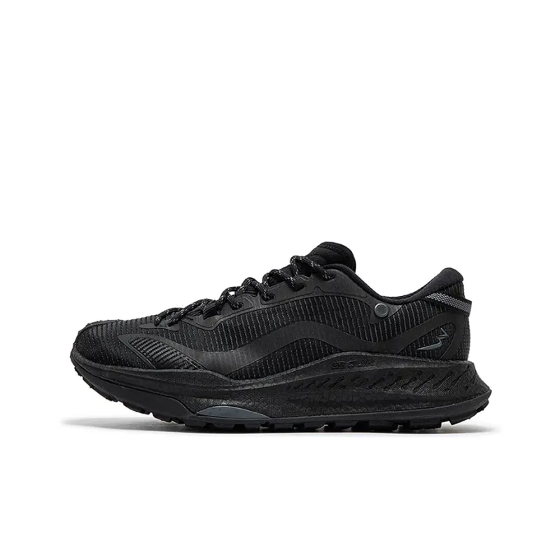 361° Slip Resistant Breathable Low Top Trail Running Shoes Men's Black Gray-0
