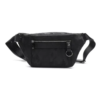 ELLE HOMME Fabric Sling Bag Trumpets Men's Black