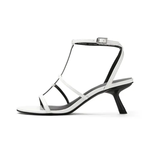 CHARLES&KEITH Small Ck One Strap Sandals 6.2cm Women's Black Box Black/White/Red