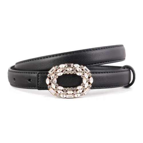 Lanza Cow Leather Belts Women's Width 2.5cm