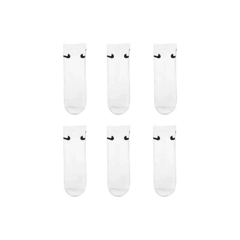 Nike Ankle Socks Unisex 6 Pack White-0