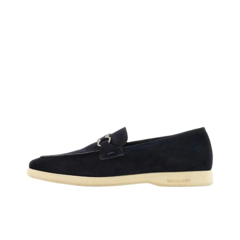 FERRAGAMO Gancini-plaque Leather Loafers-0