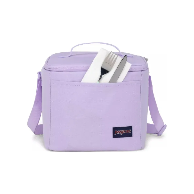JanSport Polyester Crossbody Bag Lunch Bag Storage Bag Unisex Light Purple-3