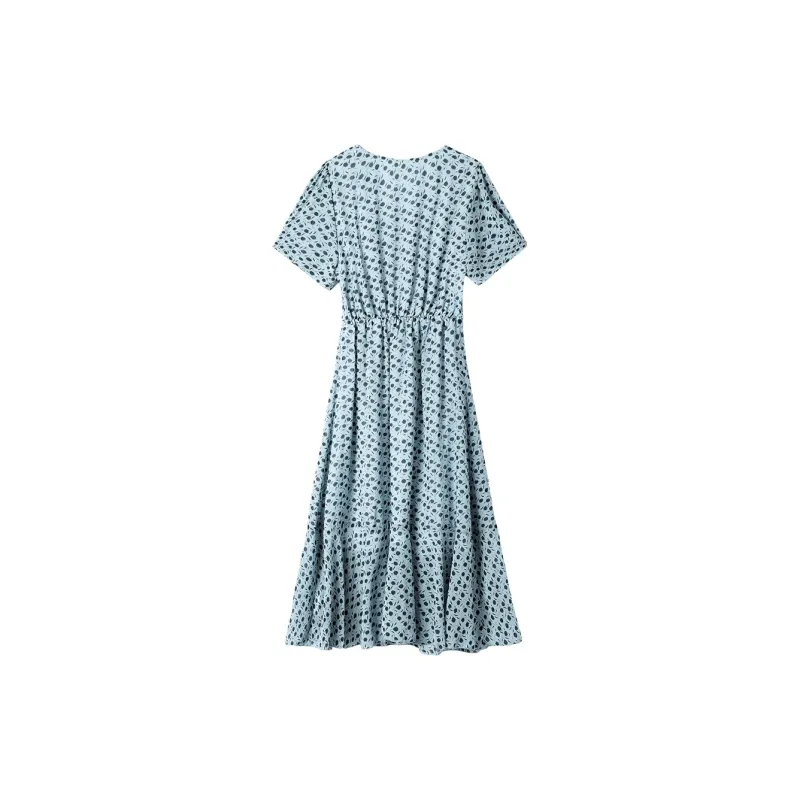 H YXIANG Short Sleeved Dresses Women's-1