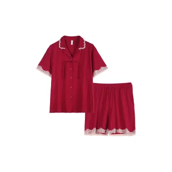 Xuan Liang Pajama Set Women's Maroon