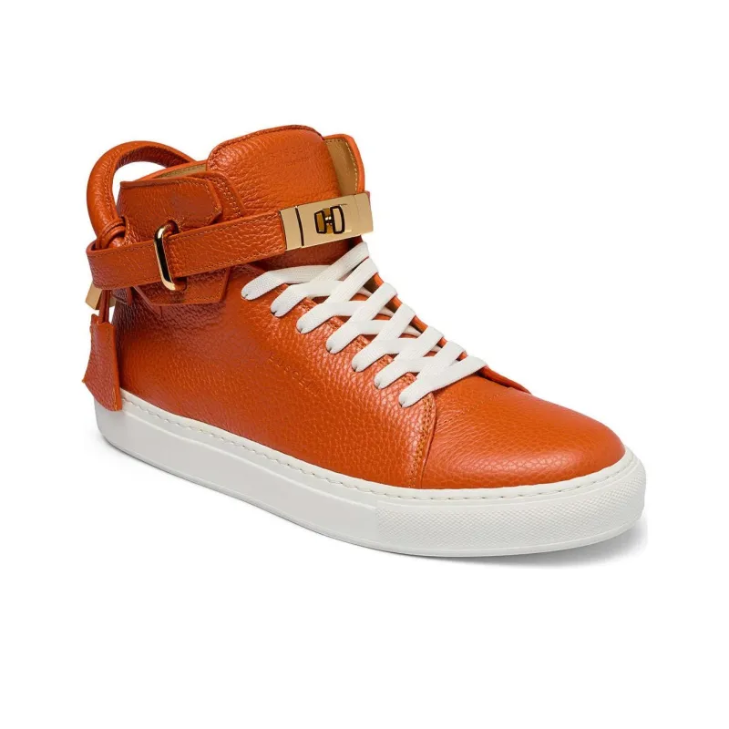 Buscemi ALCE High-Top Skateboard Shoes Men's Orange-2