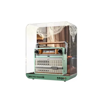LIGHT YOUR BRICKS LeiYiBai Compatibility Building Block 10334 Vintage Radio Display Case Model Accessories