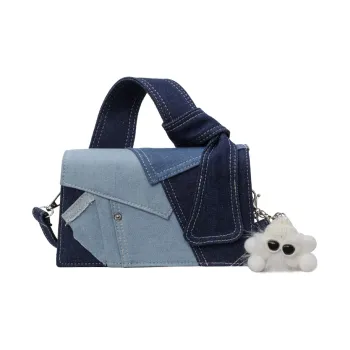 Gerlanx Denim Crossbody Handbags Regular Women's Denim Blue/White/Black