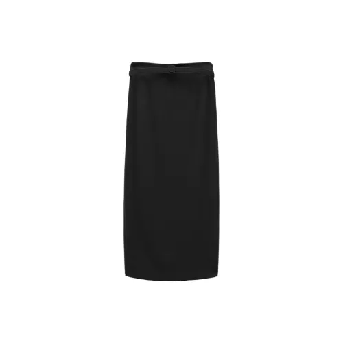 INSUN Casual Long Skirts Women's Carbon Gray