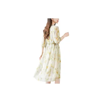 To The West Long Sleeved Dresses Women's Saffron