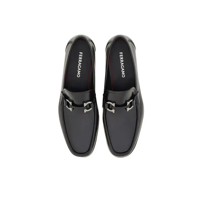 FERRAGAMO GANCINI Loafers Men's Black-3