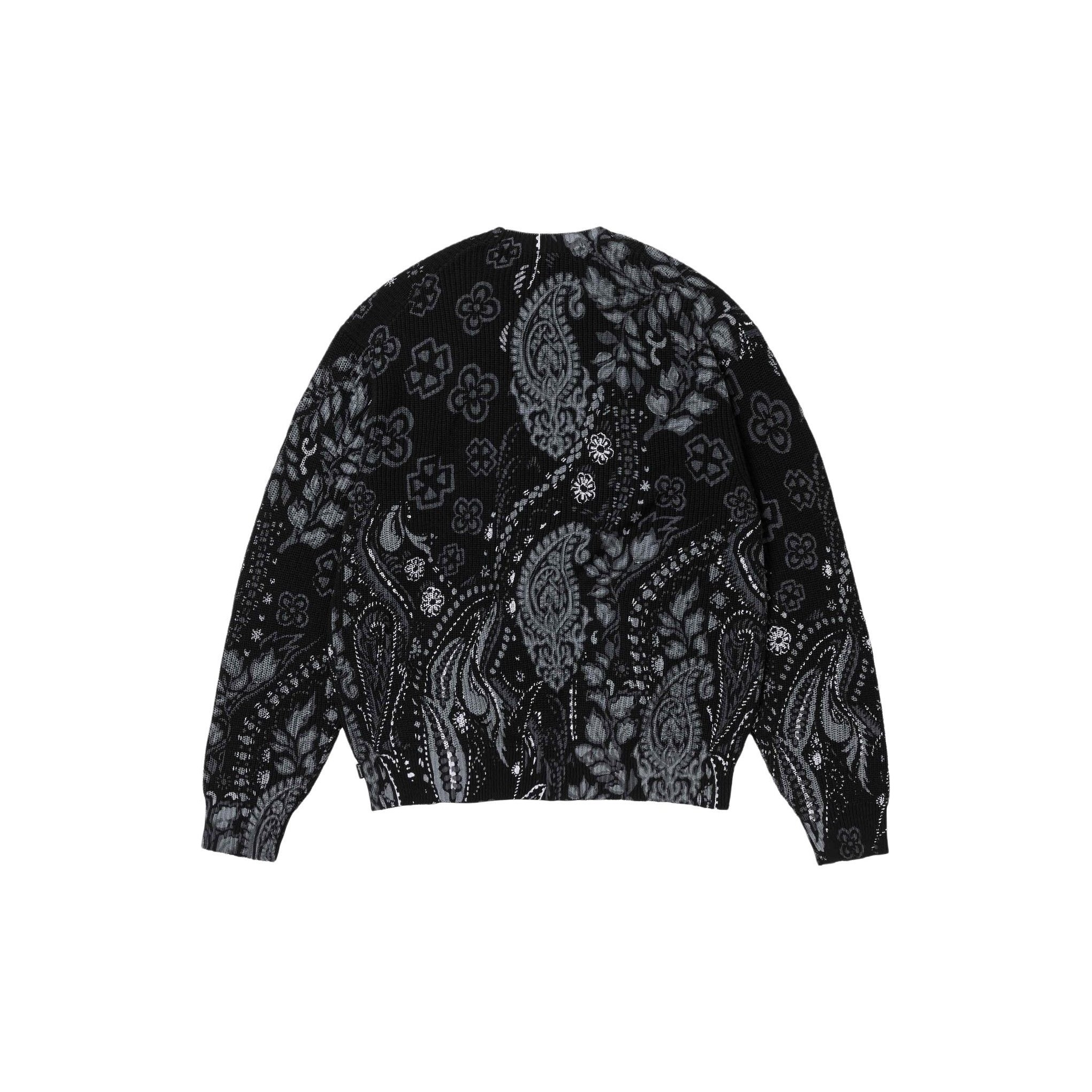Supreme Printed Paisley Sweater White XL - POIZON