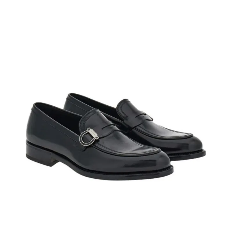FERRAGAMO GANCINI Dress Shoes Men's Black-2