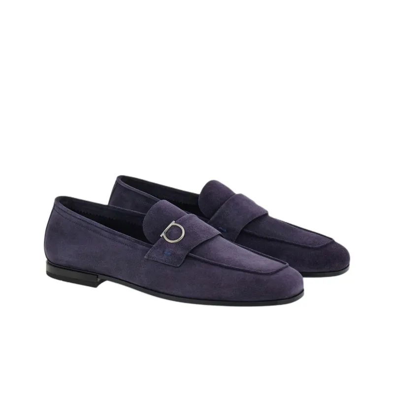 FERRAGAMO GANCINI Loafers Men's Blue-2