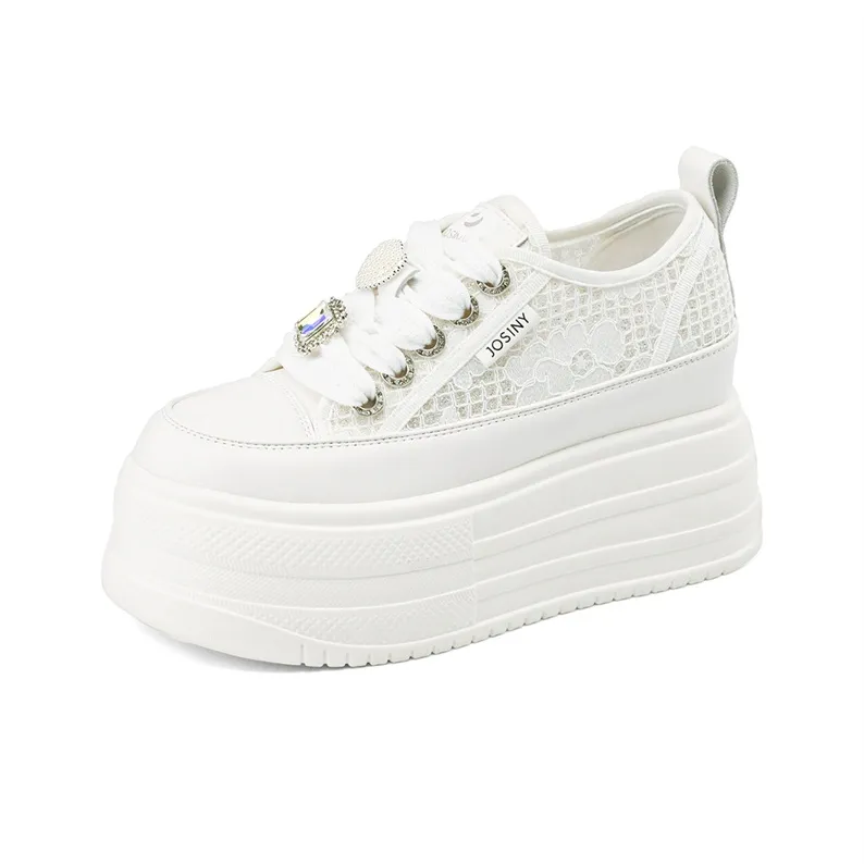 JOSINY Wear-Resistant Height Increasing Low-Top Casual Shoes Women's-1