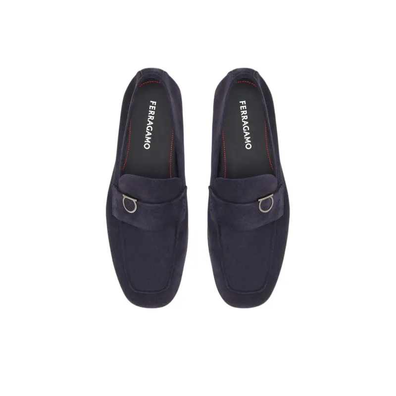 FERRAGAMO GANCINI Loafers Men's Blue-3