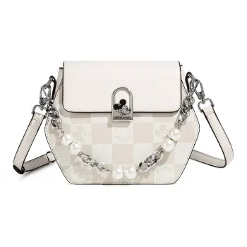 Disney Mickey Series PU Portable Crossbody Bag Shoulder Bag Women's Apricot