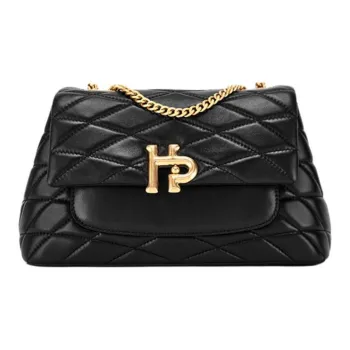 Hush Puppies Sheepskin Shoulder Bag Crossbody Bag Women's Black