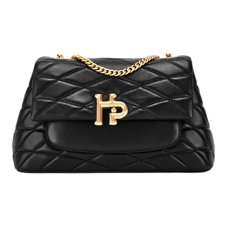Hush Puppies Sheepskin Shoulder Bag Crossbody Bag Women's Black-0