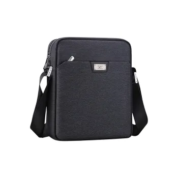 SEPTWOLVES Oxford Shoulder Bag Crossbody Bag Men's Black
