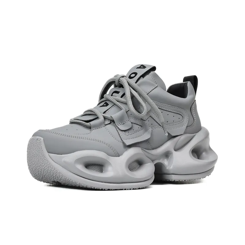 UanDi Cushioning Anti-Slip And Wear-Resistant Height Increasing Low-Top Chunky Sneakers Women's-4