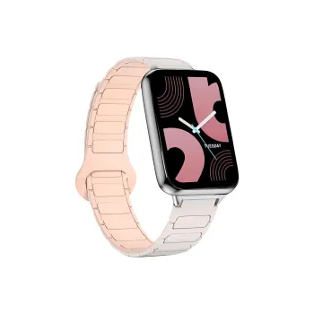 Biaodaige Xiaomi Red Beige Compatibility Watch Band Silicone Material