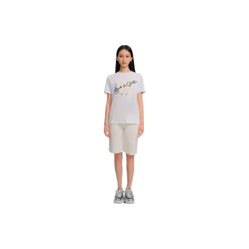 Blood Glitter T-Shirts Women's White/Gold