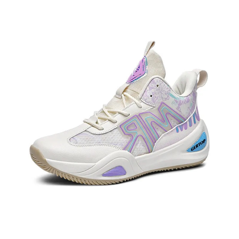 GERTOP Anti-Slip Wear-Resistant Breathable Supportive Balance-Enhancing Lightweight Low-Top Basketball Shoes Unisex-3