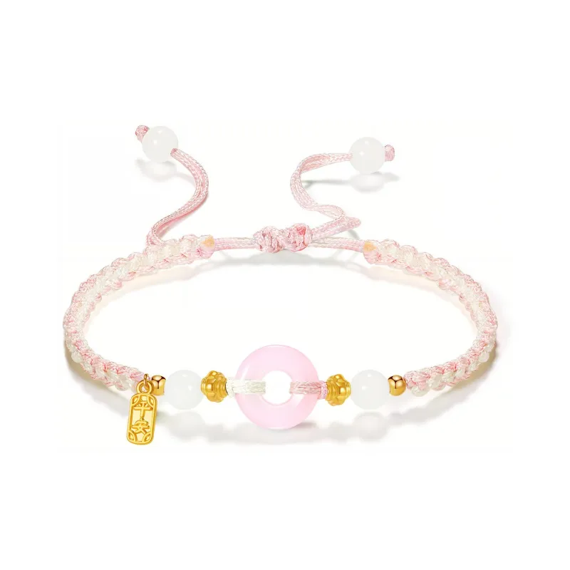 NRO Multicolor Cord Fortune Bead Bracelet Pair Unisex-0