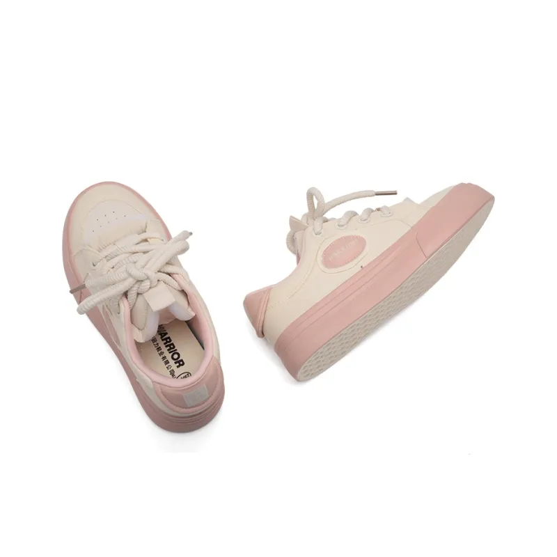 Warrior Breathable Low Top Canvas Shoes Women's Pink-5