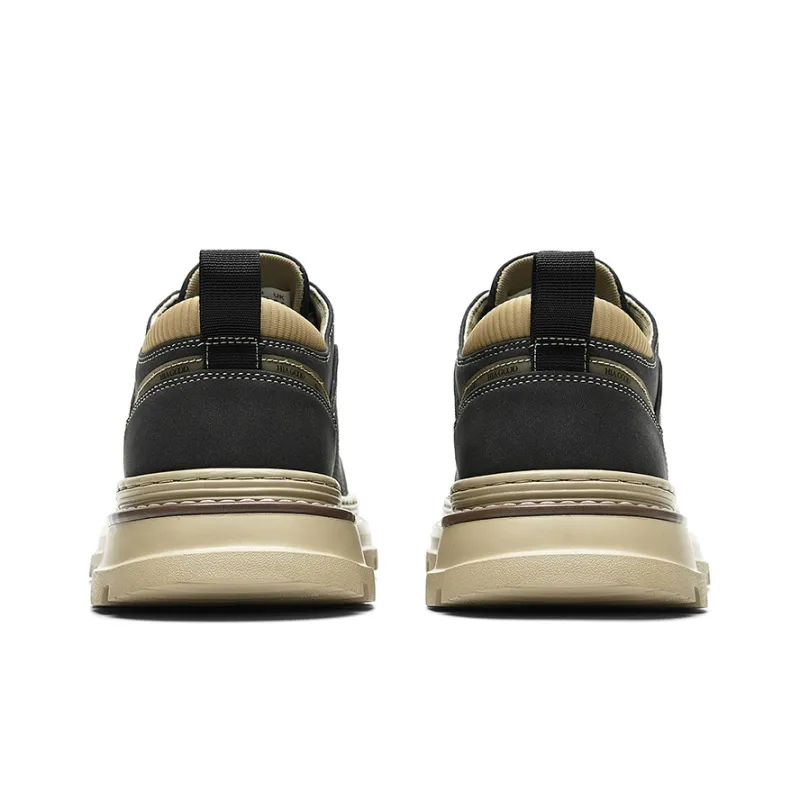 HLA Vintage Outdoor Casual Fleece-Lined Versatile Work Boots Low-Top Wear-Resistant Men's-3