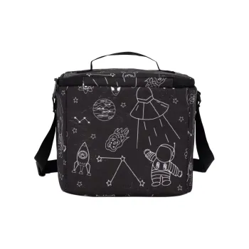 JanSport Polyester Crossbody Bag Lunch Bag Storage Bag Unisex Cosmic Black