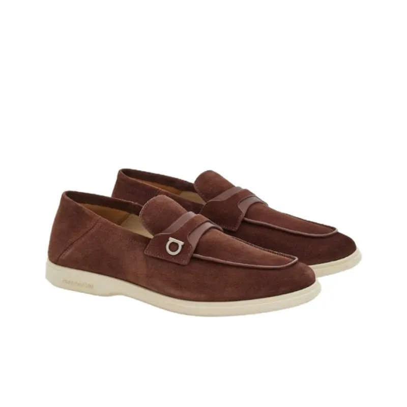 FERRAGAMO GANCINI Loafers Men's Dark Brown-3
