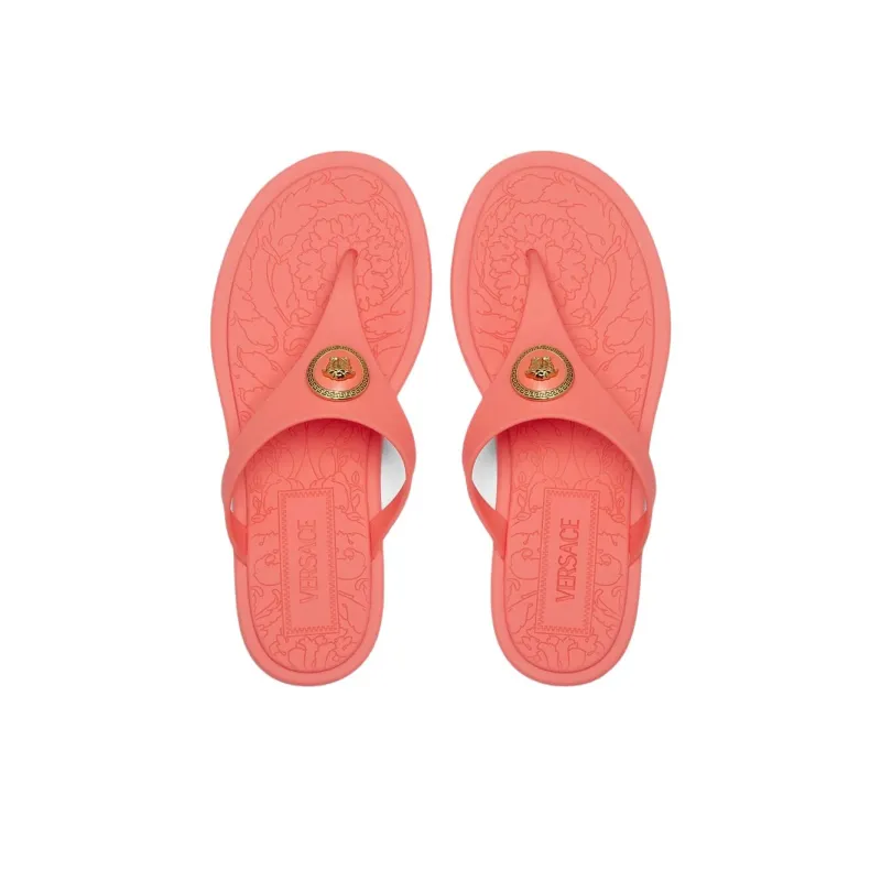 VERSACE Medusa Flip Flops Women's Orange-3
