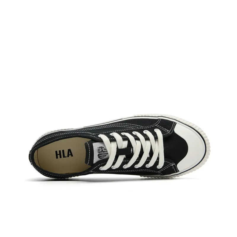 HLA Men's Shoes Trendy Versatile Breathable Casual Balmuda Classic Wear-Resistant Canvas Shoes-2