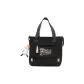 Black Shoulder Bag with White Duck Charm