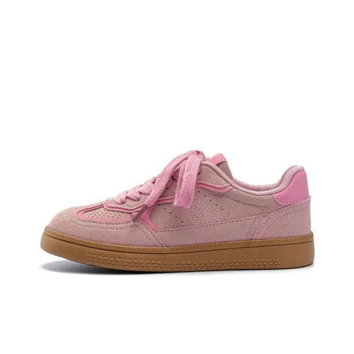 Dafu Leaps Forward German Army Trainers Anti-Slip And Wear-Resistant Breathable Low-Top Skateboard Shoes Women's Pink