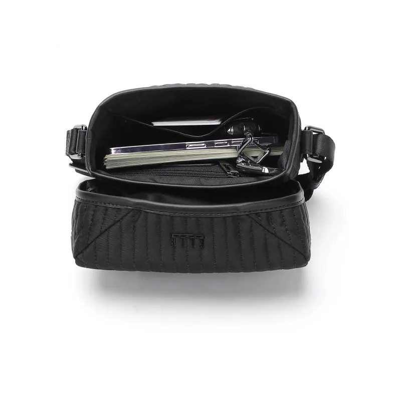 ELLE HOMME Fabric Crossbody Bag Trumpets Men's Black-5