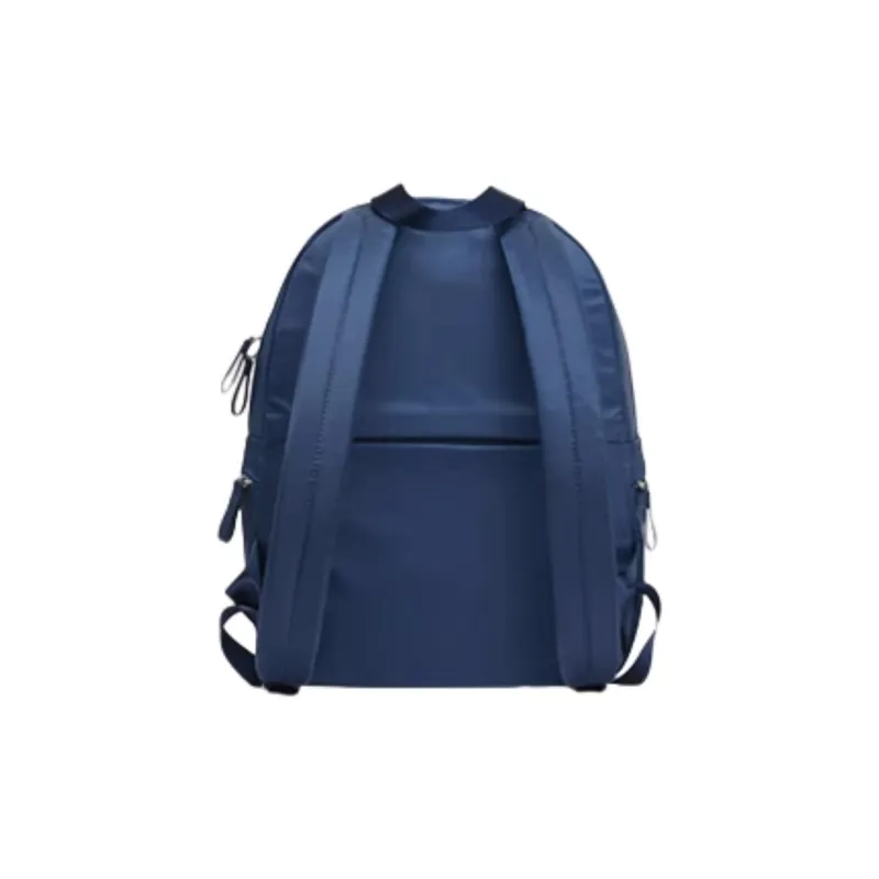 SAMSONITE Fabric Backpack Medium Size Women's Light Gray Brown/Dark Blue-7