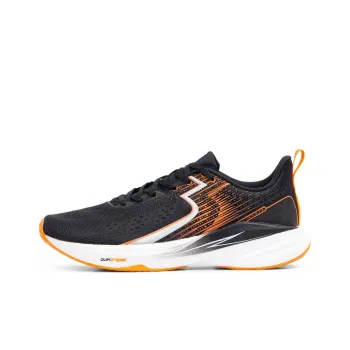 361° Carbon CQT Cushioning Abrasion Resistant Breathable Low Top Casual Running Shoes Men's Black Orange