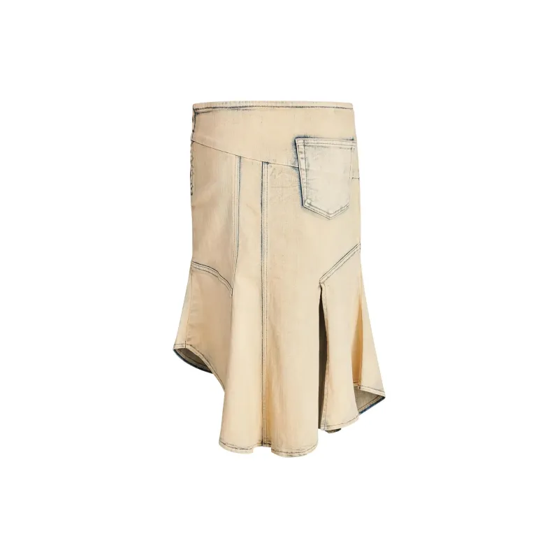 I.AM.GIA FARAH SKIRT Denim Long Skirts Women's NEUTRAL/Tan-1