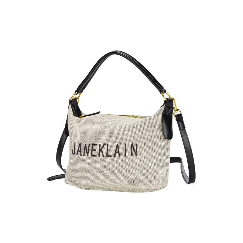 JANE KLAIN PU Handbag Regular Women's White/Black-19
