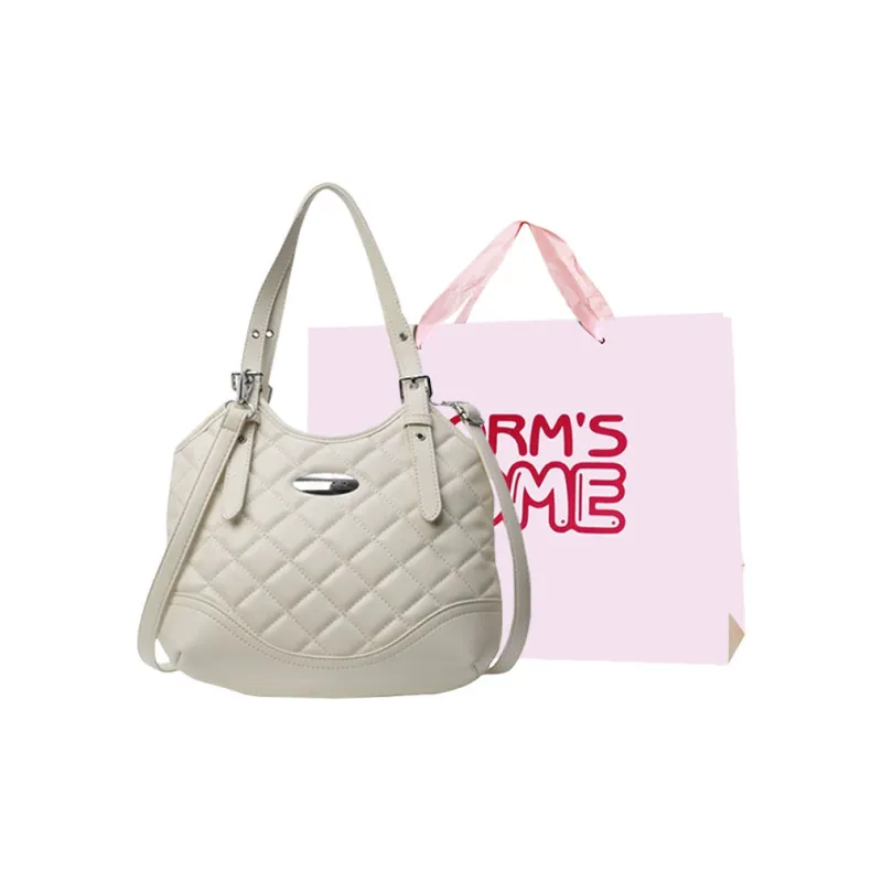 Worm's Home PU Shoulder Bag, Crossbody Bag, Handbag Women's White/Silver/Black/Blue/Pink-3